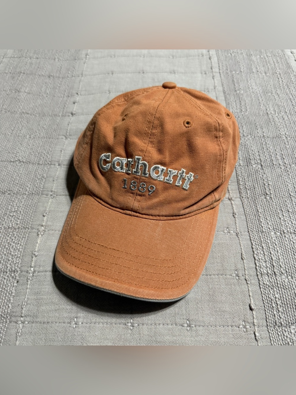 Vintage Carhartt 1889 Orange Adjustable Men's Cap